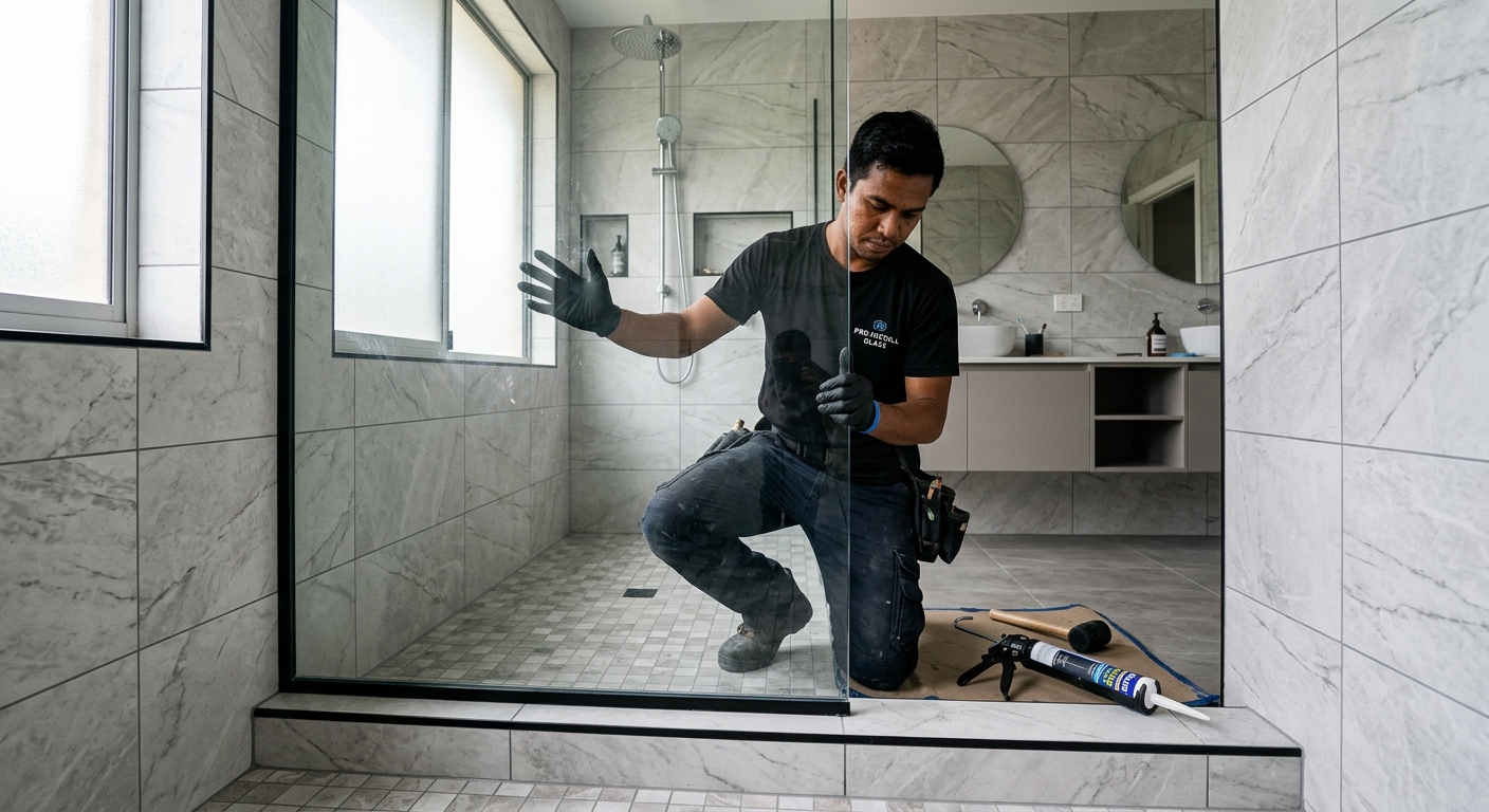 Shower Screen Installation — completed bathroom project by BathBro